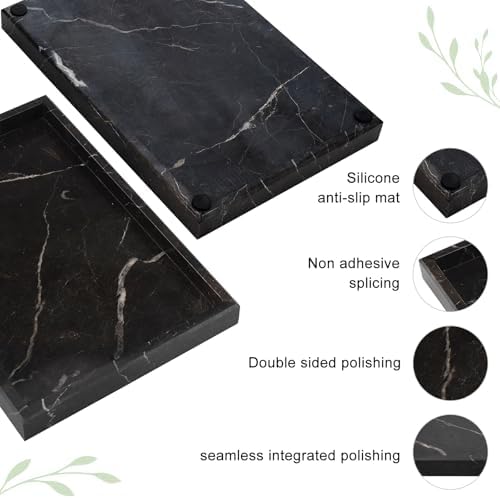 Brown Marble Tray,Pure Natural Vanity Tray