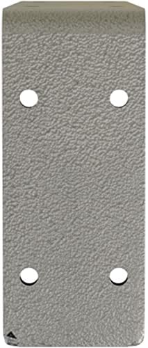 Ekena Millwork BKTM02X10X04EBHSV Steel Bracket Embrey, 2"W x 10"D x 4 3/4"H, Hammered Silver
