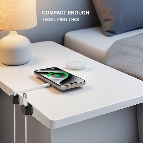 48 Pack Magnetic Cable Clip Organizer Cord Holder, Picozon Adhesive Cable Management, Wire Phone USB Charger Cable Holde