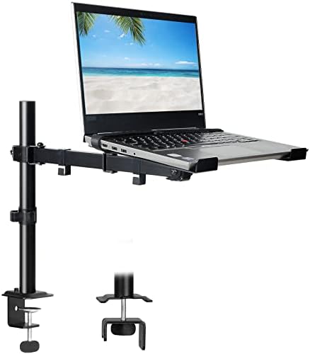 UPGRAVITY Black Laptop Desk Mount for 17 inch Notebook or 14”-32” Monitor