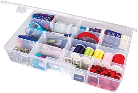 ArtBin XL Solutions Box Craft Organizer with Dividers, Clear