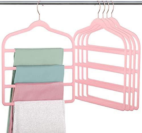 Velvet Pant Clothes Hanger Space Saving Non Slip Hanger Jean Slack Hangers