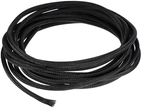 uxcell 20 Ft - 1/8 Inch Split Sleeving, Braided Cable Sleeving, PET Cable Management Wire Sleeve Cord Protector, Wire Wr