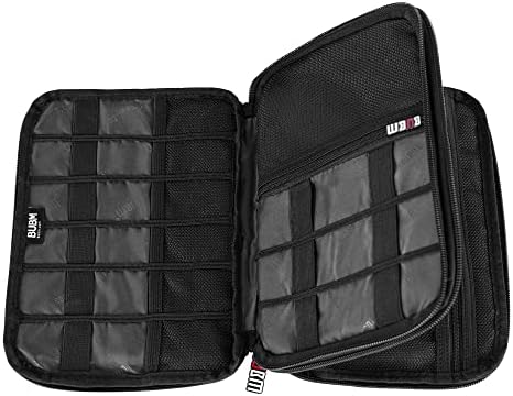 BUBM Double Layer Electronic Accessories Organizer, Travel Gadget Bag for Cables, USB Flash Drive, Plug and More, Perfec