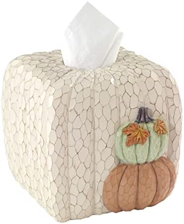 Avanti Linens - Tissue Box Cover, Standard Size Tissue Holder for Home