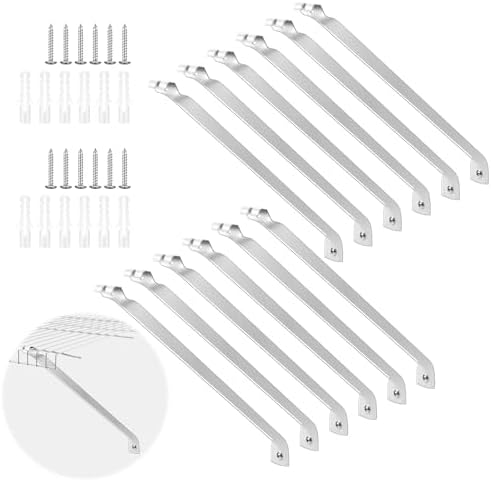 12 Pcs Wire Shelf Support Brackets, 12 Inch Wide Closet Shelving
