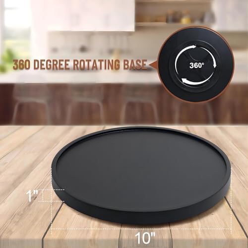 [ 2 Pack ] 10-inch Lazy Susan Organizers, ACIAZAAZ Lazy Susan Turntable for Cabinet, Kitchen Turntable Storage for Table