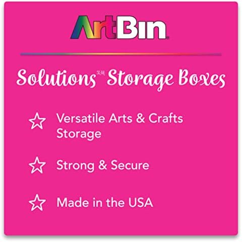 ArtBin Large Solutions Box Craft Organizer with 20 Dividers, Clear