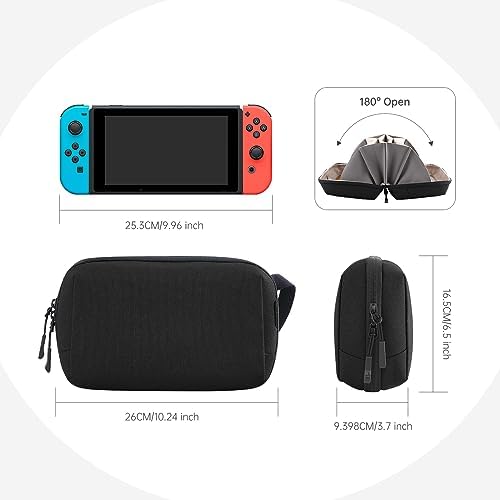 simtoper Electronic Organizer Travel Case Bag for Cables, Switch, SD card, Passport and More – Ultimate Protection & Por