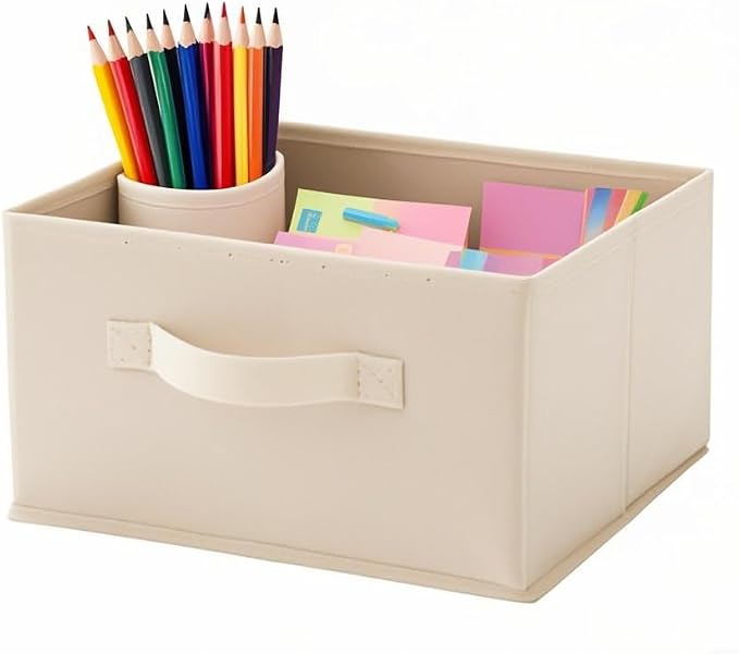 Hanging Shelf Closet Storage Organizer Removable 2 Drawers, Beige | Hanging Storage Organizer Hanging Sweater 2 Sock Underwear Drawers for Closet, Bedroom