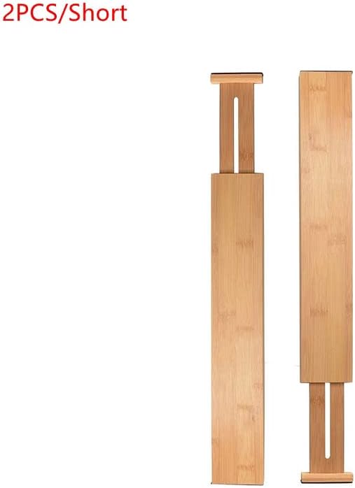 VIGAN 2/4PCS Adjustable Bamboo Drawer Dividers Bedroom Kitchen Drawer Storage Expandable Drawer Dividers For Cupboard Ca