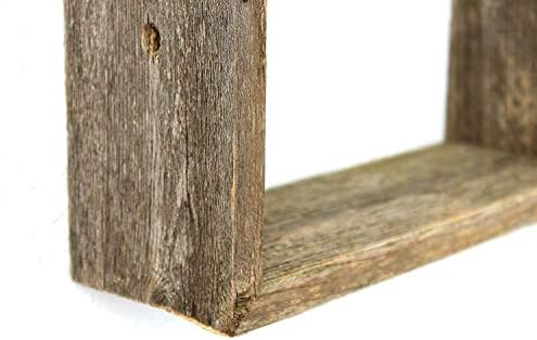 BARNWOODUSA Rustic Shelves, Rectangle Floating Wood Shadowbox, Home Decor,