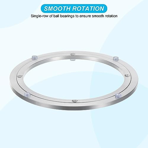 uxcell Aluminium Lazy Susan Turntable Bearing, 10 inch（Base Only）