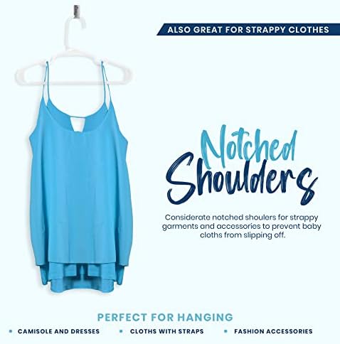 Utopia Home Kids Hangers 160 Pack – 11.5 Inch Baby Closet Hangers White