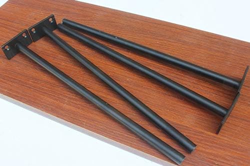 8 Pcs 12" Black Solid Steel Floating Shelf Bracket Blind Shelf Supports - Hidden Brackets for Floating Wood Shelves - Co