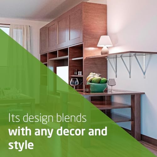 Amig - Wall Shelving Door | Metal Square for Shelves | Angle for Shelves | Shelf Bracket | Steel | White | Dimensions: 1