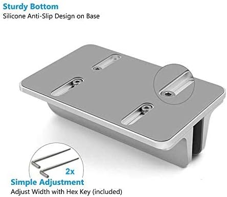 Vertical Laptop Stand for Desk [Adjustable] Sturdy Aluminum Dock Fits All Laptops (up to 20.3 inches) Space Saving, Mode