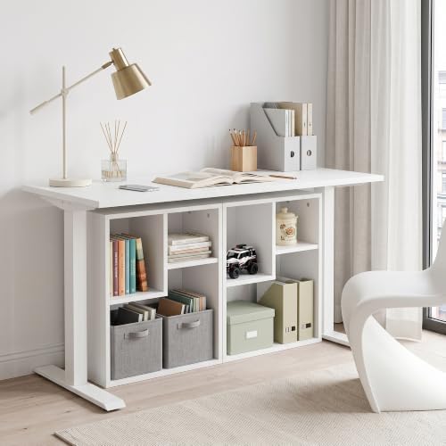 VECELO Cubby Storage Organizer Bookcase, Open Cube Display Shelf Cabinet, Freestanding Multicompartment Bookshelf for De