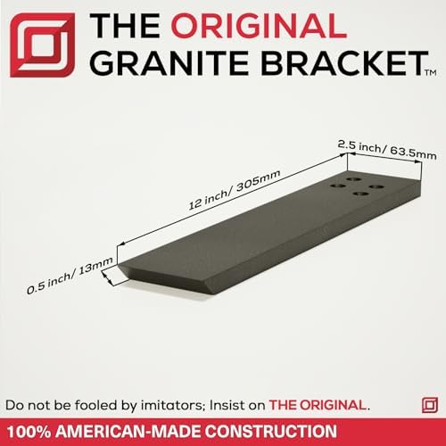 The Original Granite Bracket Knee Wall Countertop Support Bracket (A36 Cold Roll Steel - White, 14 Inches)