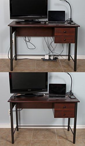 Simple Cord Wire Tray Desk Cable Organizer - 32" Open Slot Raceway to Hold Cables, Cords, or Wires on Desks - Office Cab