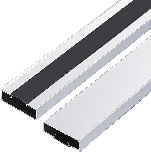 Aluminium Alloy U Shape Edge Trim Strip Decoration Profiles with Base, Metal Cable Raceway Cord Protector Hider Condense