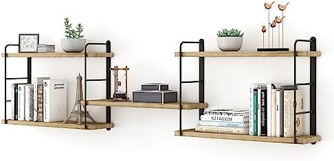 MXCSE Shelves on Wall, Floating Bookshelves, Shelves for Room Wall (Wooden)