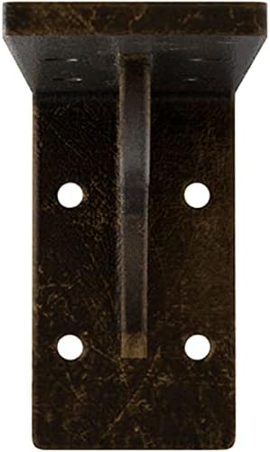 Ekena Millwork BKTM02X06X03EBABS Steel Bracket Embrey, 2" W x 6" D x 3 3/4" H, Antiqued Brass