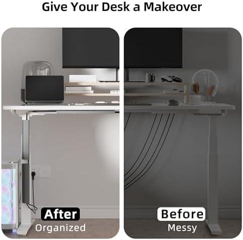YECAYE 157in Cable Management, Cord Organizer,Easy Install Self-Adhesive Cable Organizer,Cord Management, Desk Wire Hold