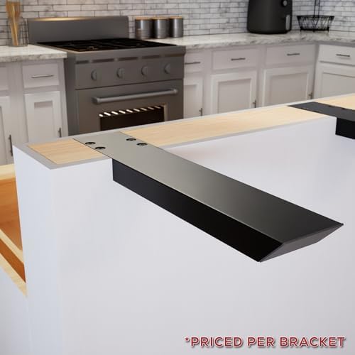 Solid Heavy Duty Industrial Knee Wall Countertop Support Bracket (20 Inches) 1 Count, DIY Kitchens, Shelving, countertop
