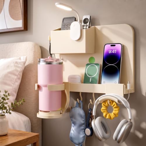 Floating Shelves for Bedside Shelf, Bedside Wall Shelf for Bedroom