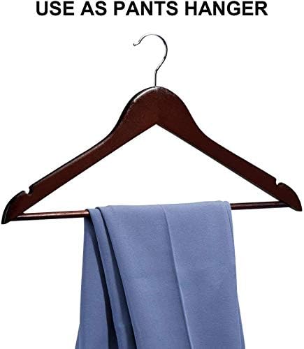 Lotus Premium Wooden Hangers, Diwali Gift Hampers Solid Wood Shirt Hangers,Dress Coat Jacket Clothes Hangers,with Extra 