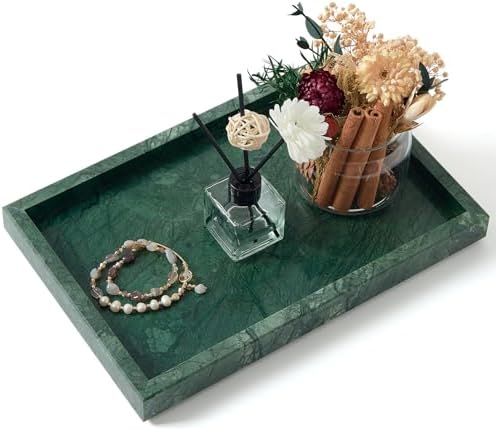 Green Marble Tray,Pure Natural Vanity Tray