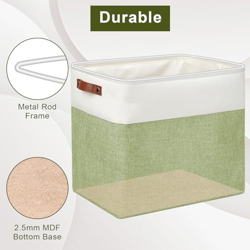 Bagnizer Large Fabric Storage Baskets | 50L Storage Bins, Decorative Linen Closet Baskets with Handles for Organizing, S