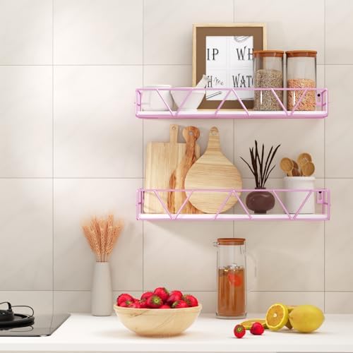 Floating Shelves Set of 3, Wood Wall Shelf, Farmhouse Shelf for Bedroom