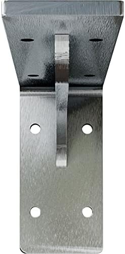 Ekena Millwork BKTM02X08X04EBCRS Steel Bracket Embrey, 2" W x 8" D x 4 1/4" H, Unfinished