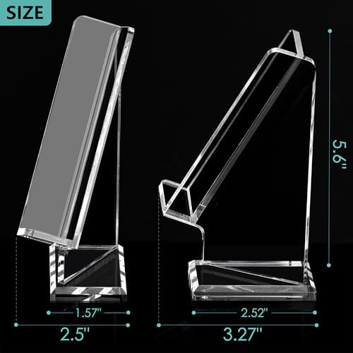 SANRUI Acrylic Pen Holder Desktop Display, Clear Vertical Pencil Stand