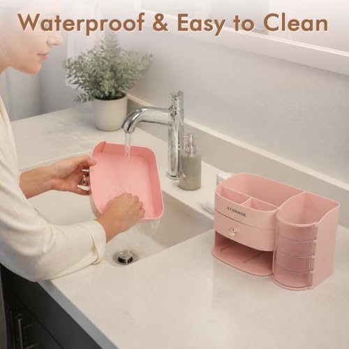XIAPIA Makeup Organizer Countertop, Make Up Organizer for Vanity