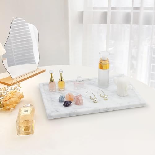 Marble Bathroom Tray,Pure Natural Vanity Tray,