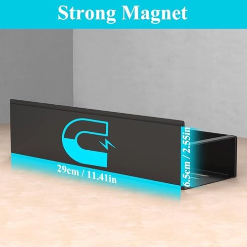 HuggieGems Magnetic Water Bottle Holder for Refrigerator, Cup Holder Organizer for Stanley and Tumbler for Kitchen, 4 Pa