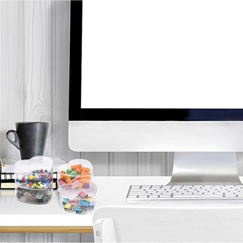 Acrylic Boxes Clear Acrylic Box with Lids Heart-shaped Crystal Cube Jewelry Display Storage Box for Wedding Party Favor