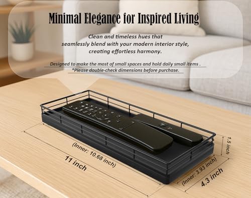 Bathroom Tray for Counter, Oak Wood 11" L Small Vanity Tray for Dresser Tops Perfume Jewelry Makeup Candle Soap Sponge H