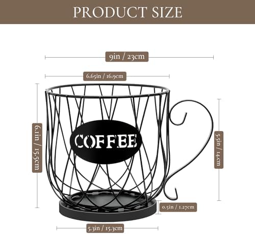 Coffee Pod Holders for K Cups, Basket for Coffee Pods for Counter