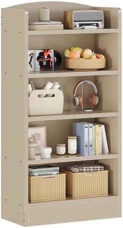 ALISENED 5-Tier Bookcase, Open Bookshelves and Bookcases with Storage Shelves, Floor Standing Unit, Display Storage Shel