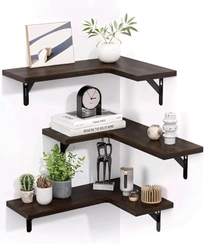 Corner Wall Shelf Set, Shelf, Wall Mounted Shelves, Wall Shelf for Bedroom, Wall Shelves for Living Room, Book Shelf for
