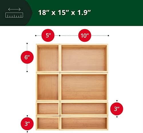 ROYAL CRAFT WOOD Bamboo Jewelry Organizer Box & Chests Set - Versatile Storage Solution for Makeup, Jewelry, and Bathroo