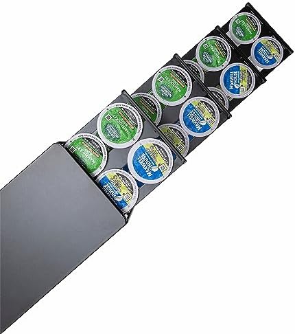 FlagShip K Cup Holder for Keurig Pod K Cup Storage 4 Tier K Cup Drawer Organizer for Counter (56 Pods Capacity)