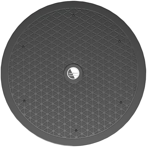 LapWorks 12-inch Heavy-Duty Swivel Base, Lazy Susan Turntable and Computer Monitor Stand, Durable ABS Material, 360 Degr