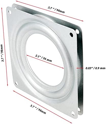 JOIKIT 20 Pack 4 Inch Lazy Susan Hardware Bulk，Lazy Susan Turntable Bearing Plate with Screws, Bearing Swivel Plates for