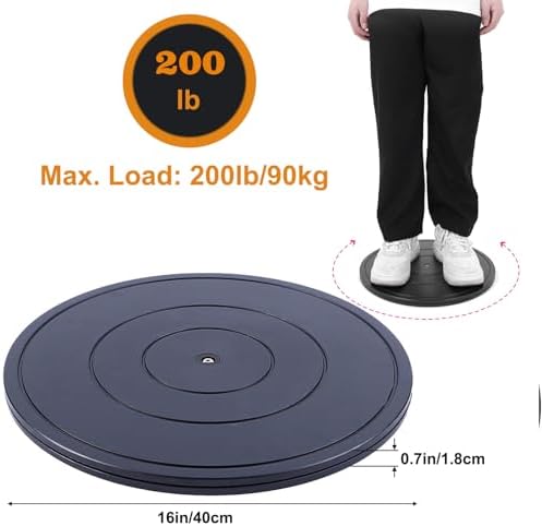 2 PCS 16 Inch Lazy Susan Turntable Heavy Duty Rotating Swivel Stand Lazy Susan with Steel Ball Bearings Flat Base Stand 