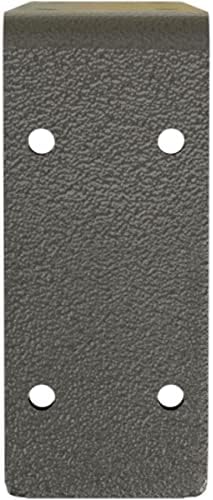 Ekena Millwork BKTM02X10X04EBHGY Steel Bracket Embrey, 2"W x 10"D x 4 3/4"H, Hammered Gray